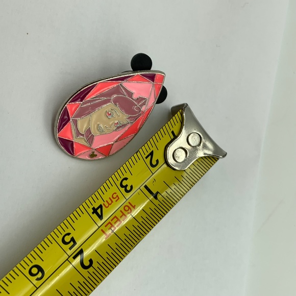 Disney Parks Pin Trading Sleeping Beauty Aurora Gem Pink Hidden Mickey Pin - Picture 6 of 6